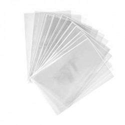 Bolsas de plástico transparentes – Bolsa de plástico transparente de 9 x 12  pulgadas, plana, abierta, transparente, 1 mil, la bolsa de plástico mide 9